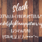 Slash Font Poster 6