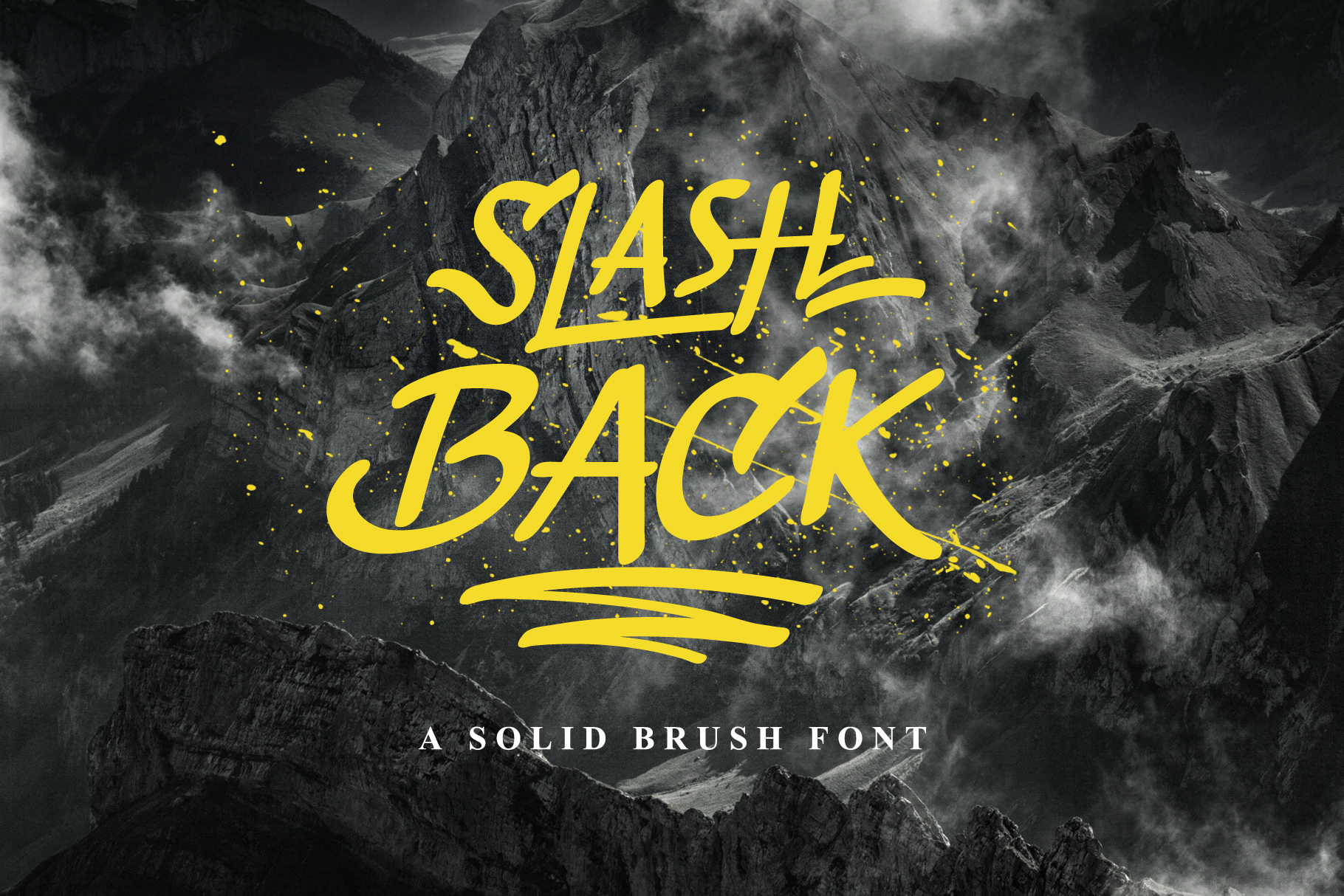 Slashback Font Poster 1