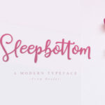 Sleepbottom Font Poster 1