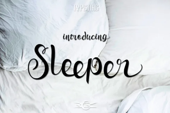 Sleeper Font Sleeper Font Poster 1