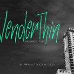 Slender Thin Font Poster 1