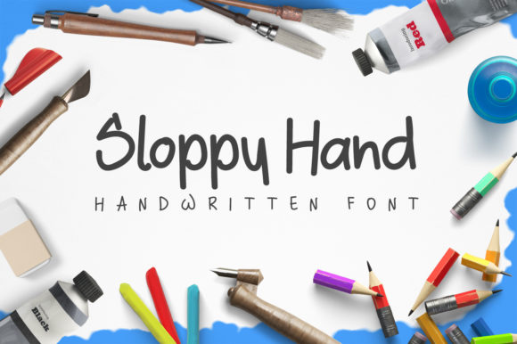 Sloppy Hand Font Poster 1