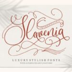 Slovenia Font Poster 1