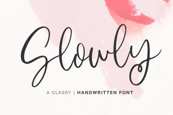 Slowly Font Poster 1