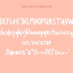 Smile and Love Font Poster 2