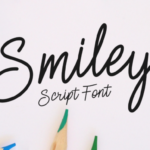 Smiley Font Poster 1