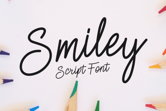 Smiley Font Poster 1