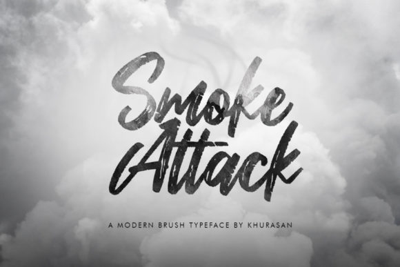 Smoke Attack Font Poster 1