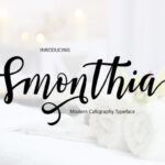 Smonthia Script Font Poster 1