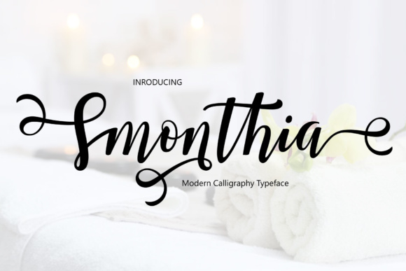 Smonthia Script Font Poster 1