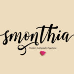 Smonthia Script Font Poster 7