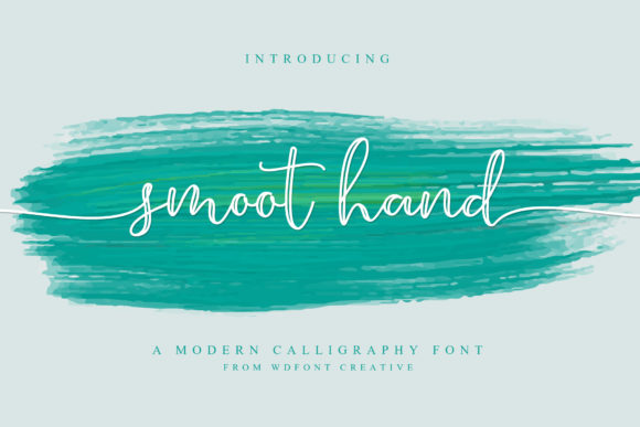 Smoot Hand Font Poster 1