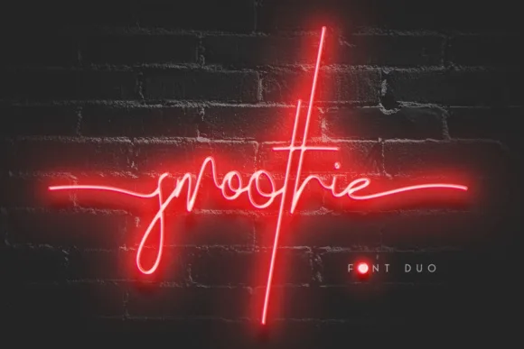 Smoothie Duo Font Smoothie Duo Font Poster 1