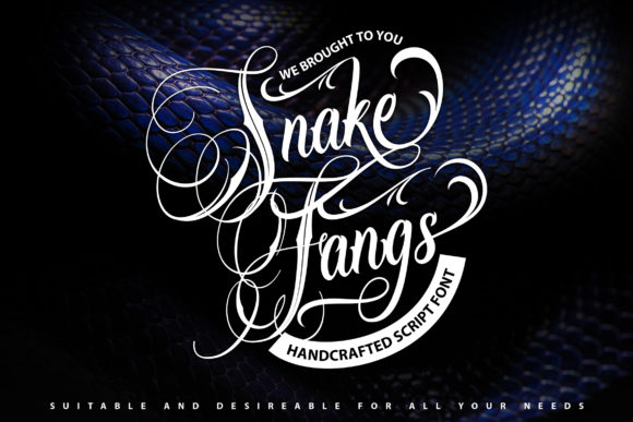 SnakeFangs Font Poster 1