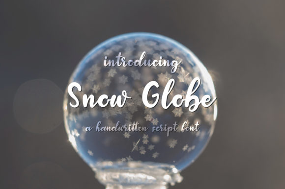 Snow Globe Font Poster 1