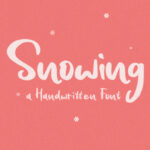 Snowing Font Poster 1
