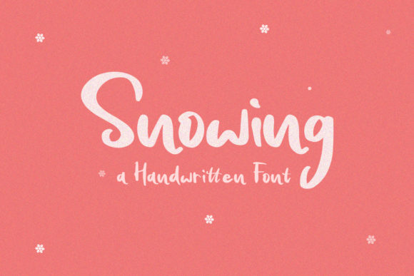 Snowing Font Poster 1