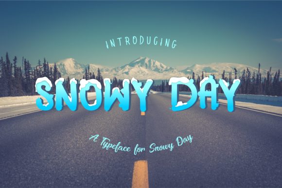 Snowy Day Font Poster 1