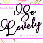 So Lovely Font Poster 1