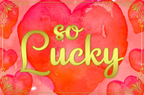 So Lucky Font Poster 1