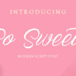 So Sweet Font Poster 1