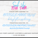 Soak Up the Sun Duo Font Poster 11