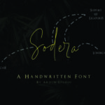 Sodera Font Poster 1