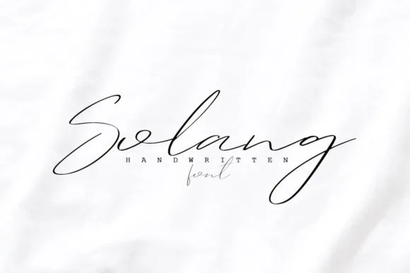 Solang Font Poster 1