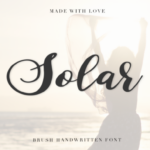 Solar Font Poster 1