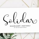 Solidar Font Poster 1