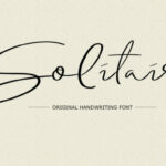 Solitaire Font Poster 1