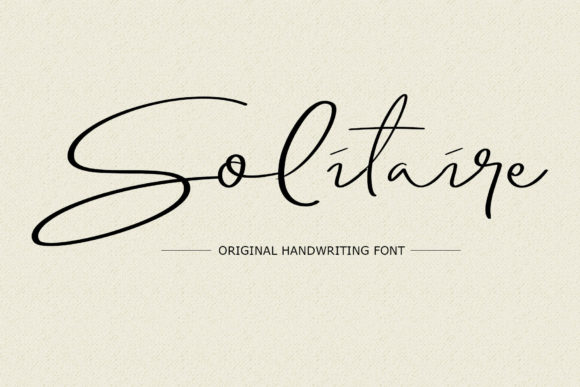 Solitaire Font Poster 1