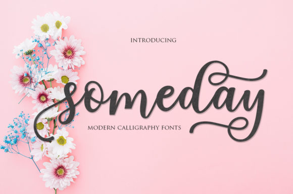 Someday Script Font Poster 1