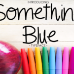 Something Blue Font Poster 1