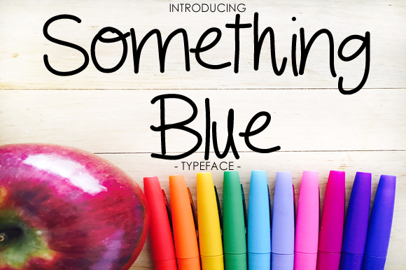 Something Blue Font Poster 1