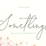 Somethings Font Poster 1