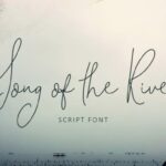 Song of the River Font Poster 1