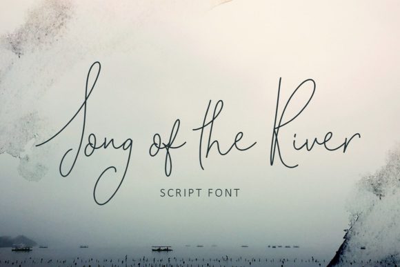 Song of the River Font Poster 1