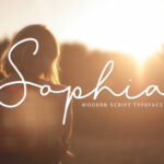 Sophia Font Poster 1