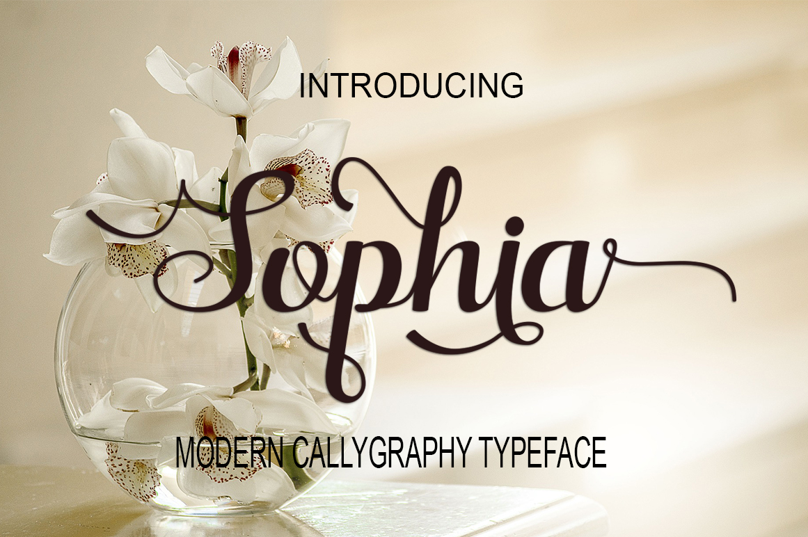 Sophia Font Poster 1