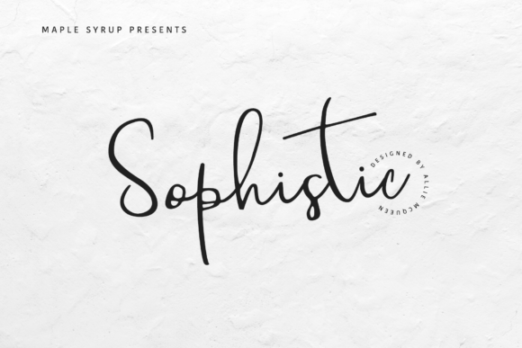 Sophistic Script Font Sophistic Script Font Poster 1