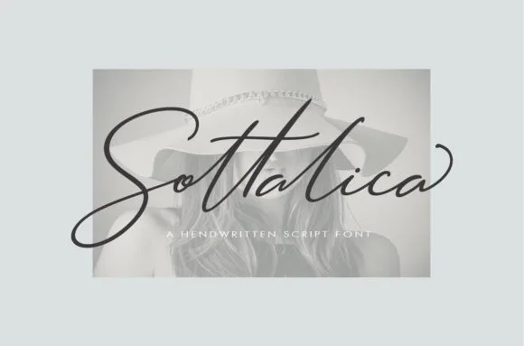 Sottalica Font Sottalica Font Poster 1