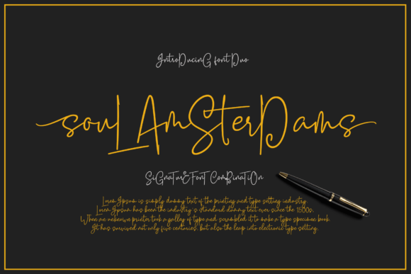 Soul Amsterdams Duo Font Poster 1