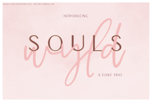 Souls Wyld Font Trio Font Poster 1