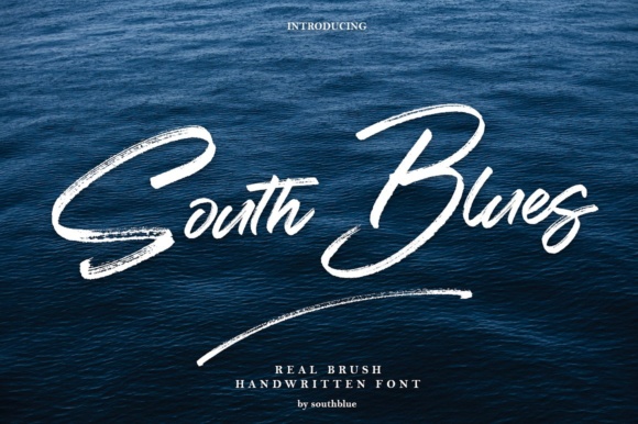 South Blue Font Poster 1