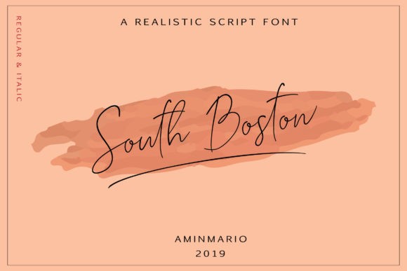 South Boston Font Poster 1