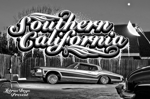 Southern California Font Poster 1