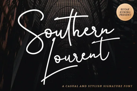 Southern Lourent Font Southern Lourent Font Poster 1