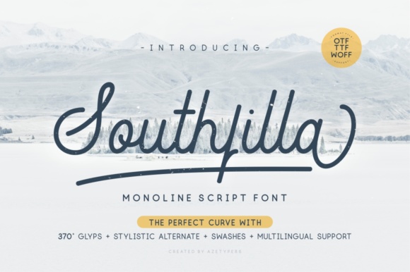 Southfilla Script Font Poster 1