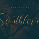 Southlove Script Font Poster 5